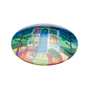 Dörrstopp med motiv Solskenshus av Maria C Bernhardsson