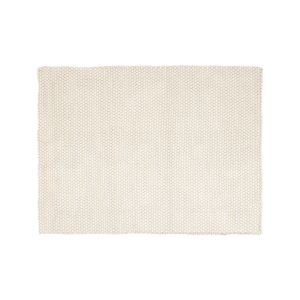 Benvit matta av återvunna PET flaskor