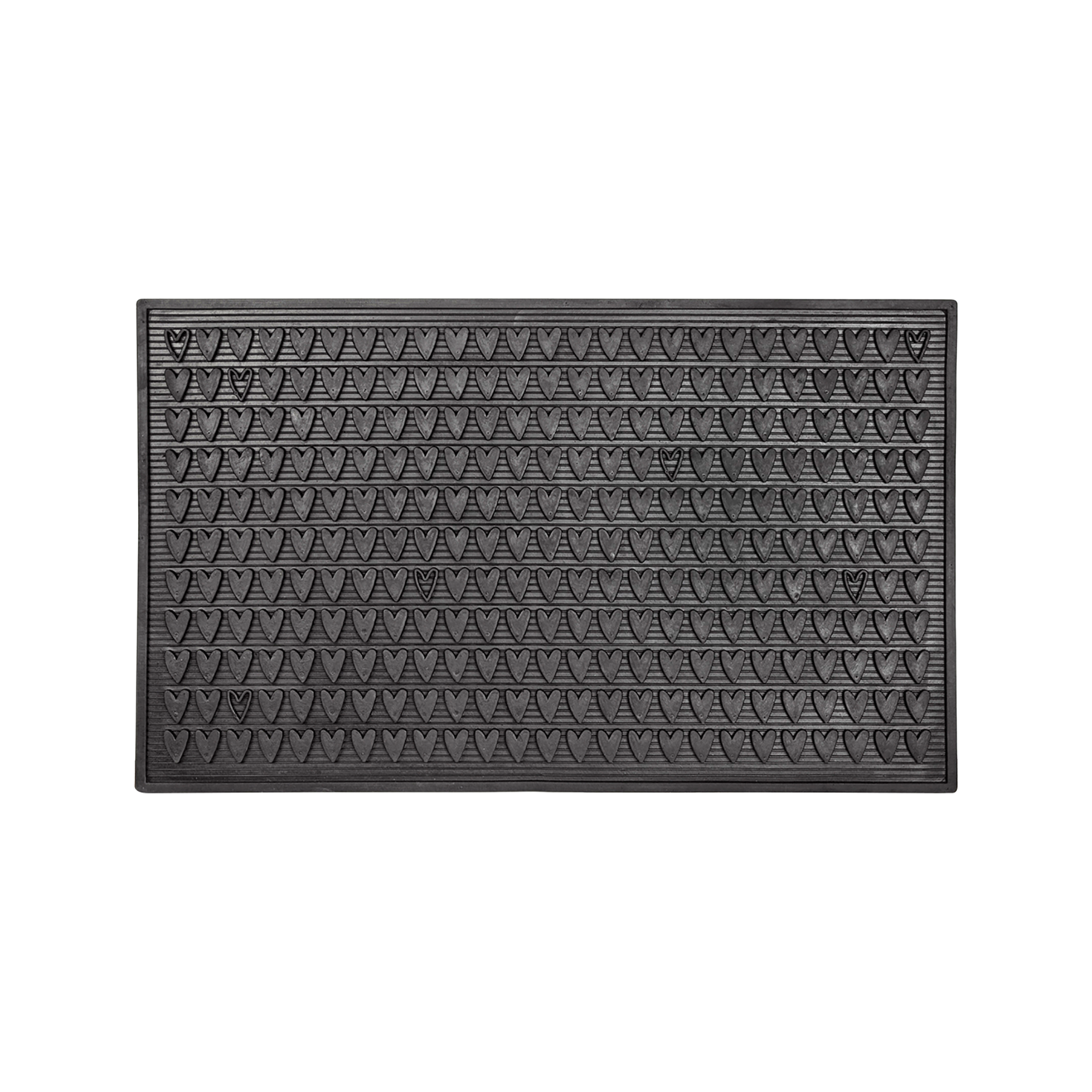 Dörrmatta av gummi Black Heart