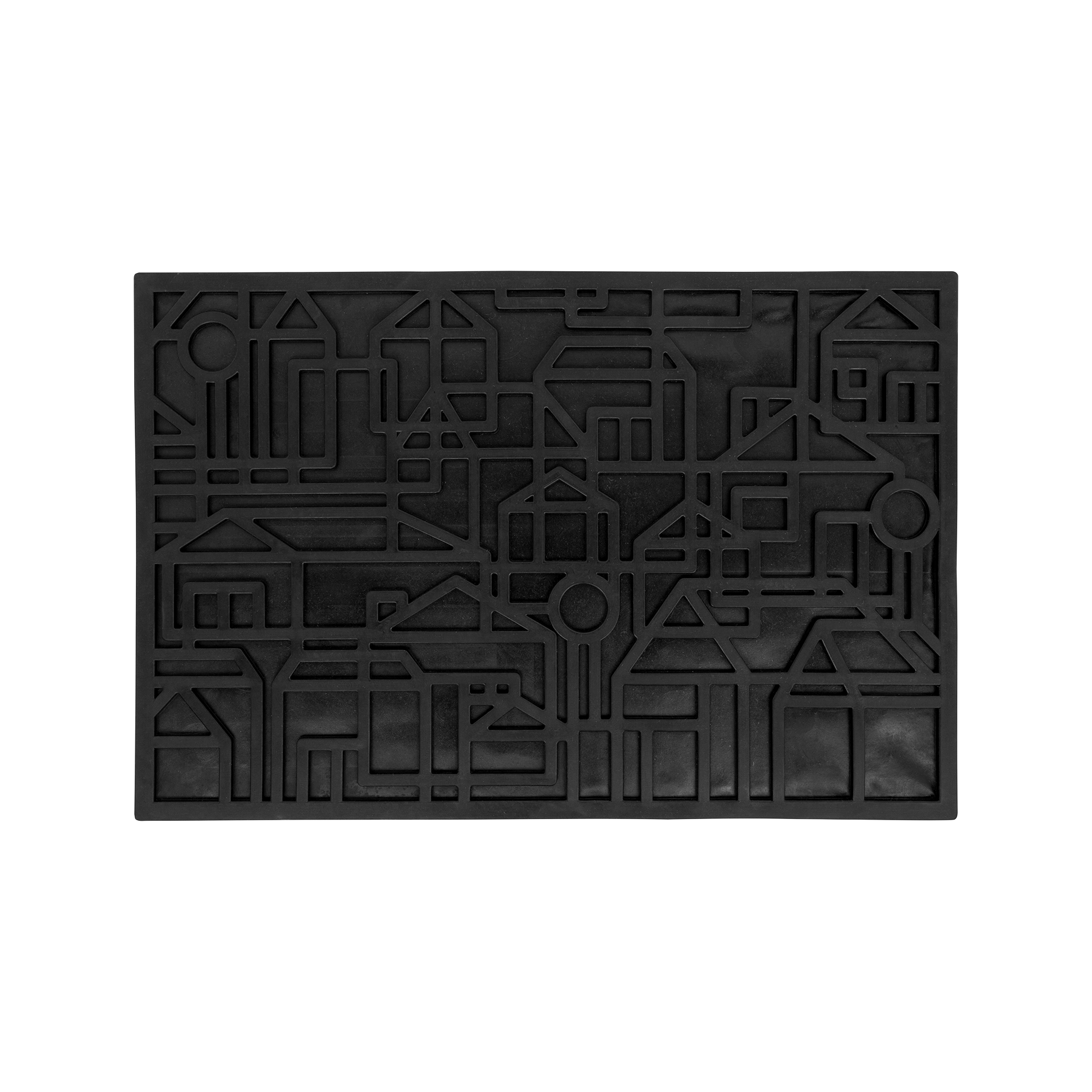 Doormat Black City 60x90cm