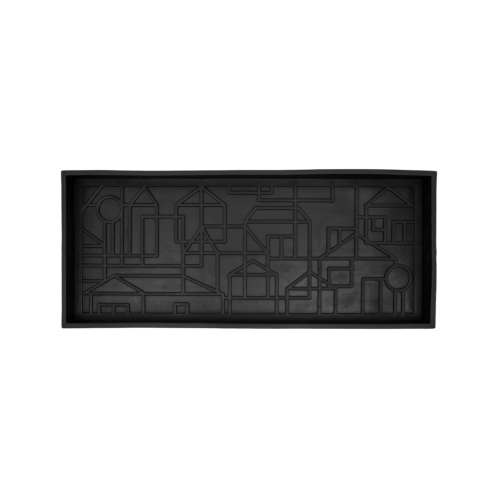 Boot tray Black City 36x85cm