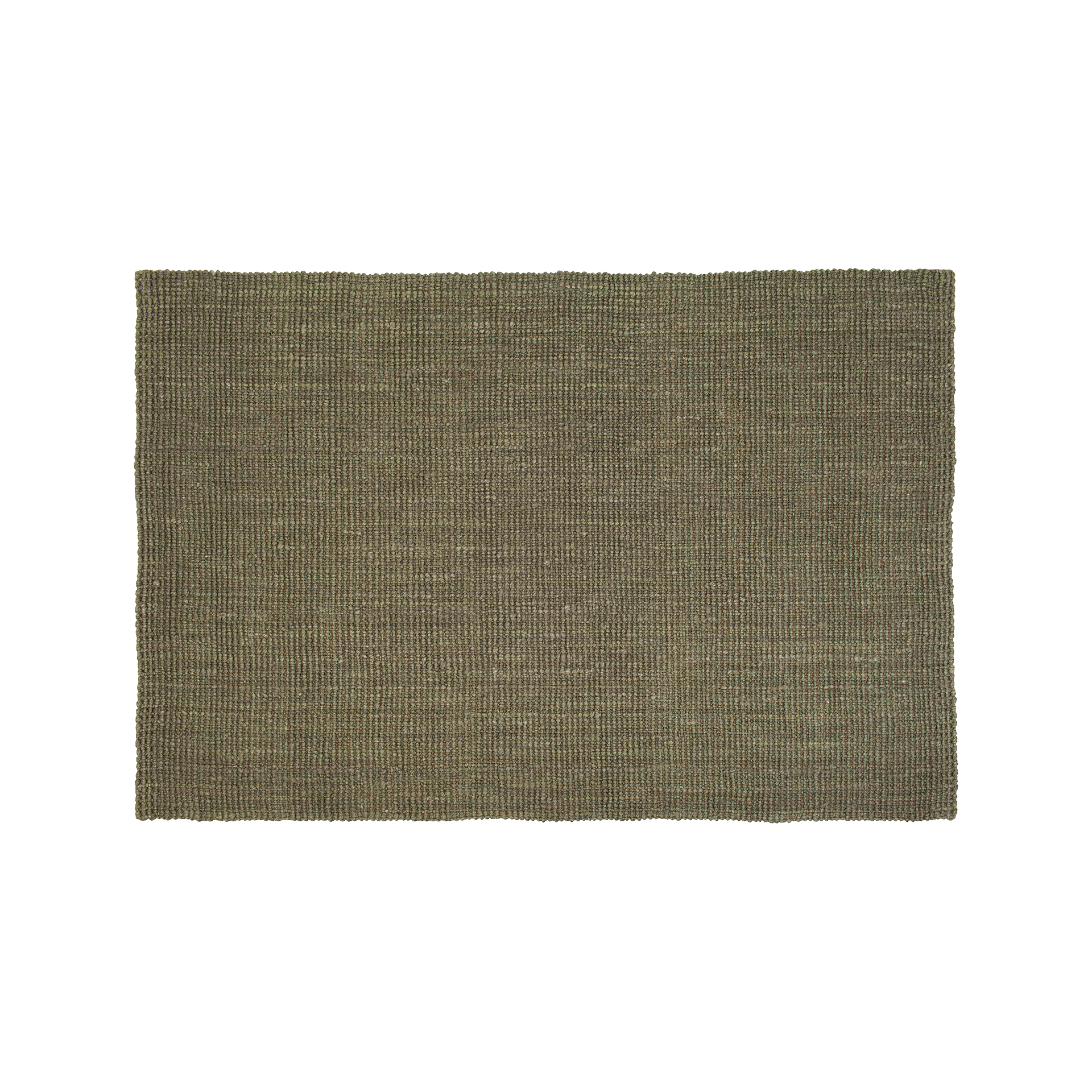 Ljusgrön stor matta Julia av jute