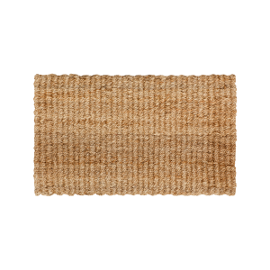 Tjock dörrmatta av naturgrå jute