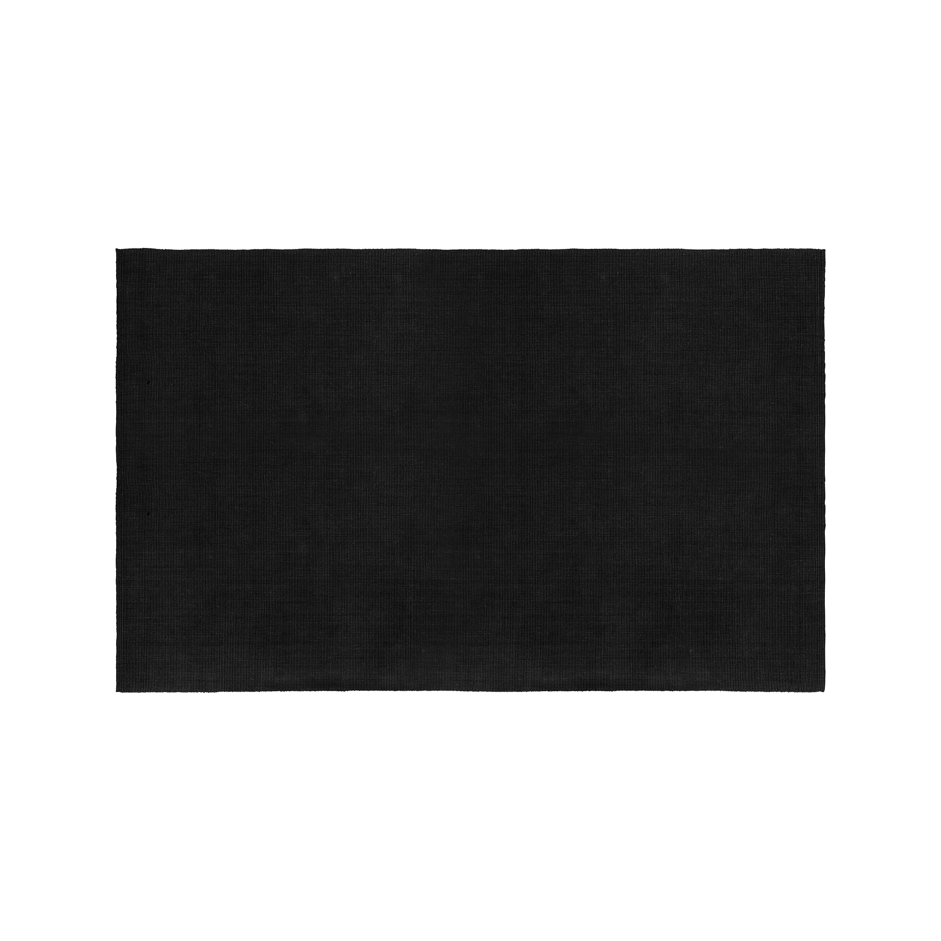 Svart stor matta Fiona av jute