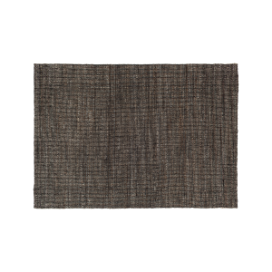 Svartmelerad stor matta Filip av jute