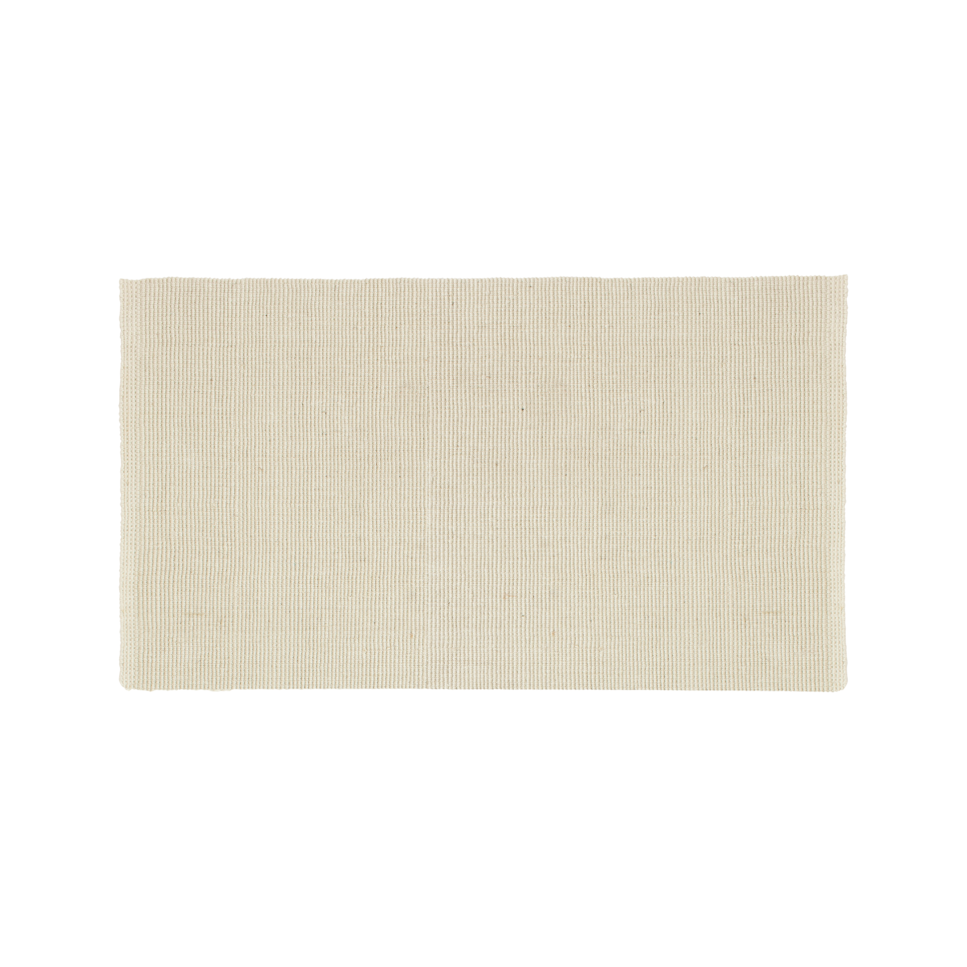 Vit lång dörrmatta Fiona av jute