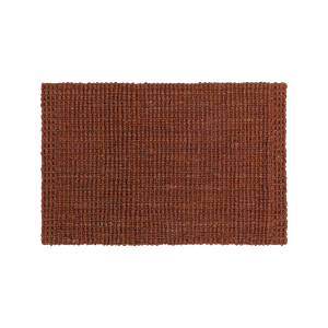 Roströd dörrmatta Julia av jute