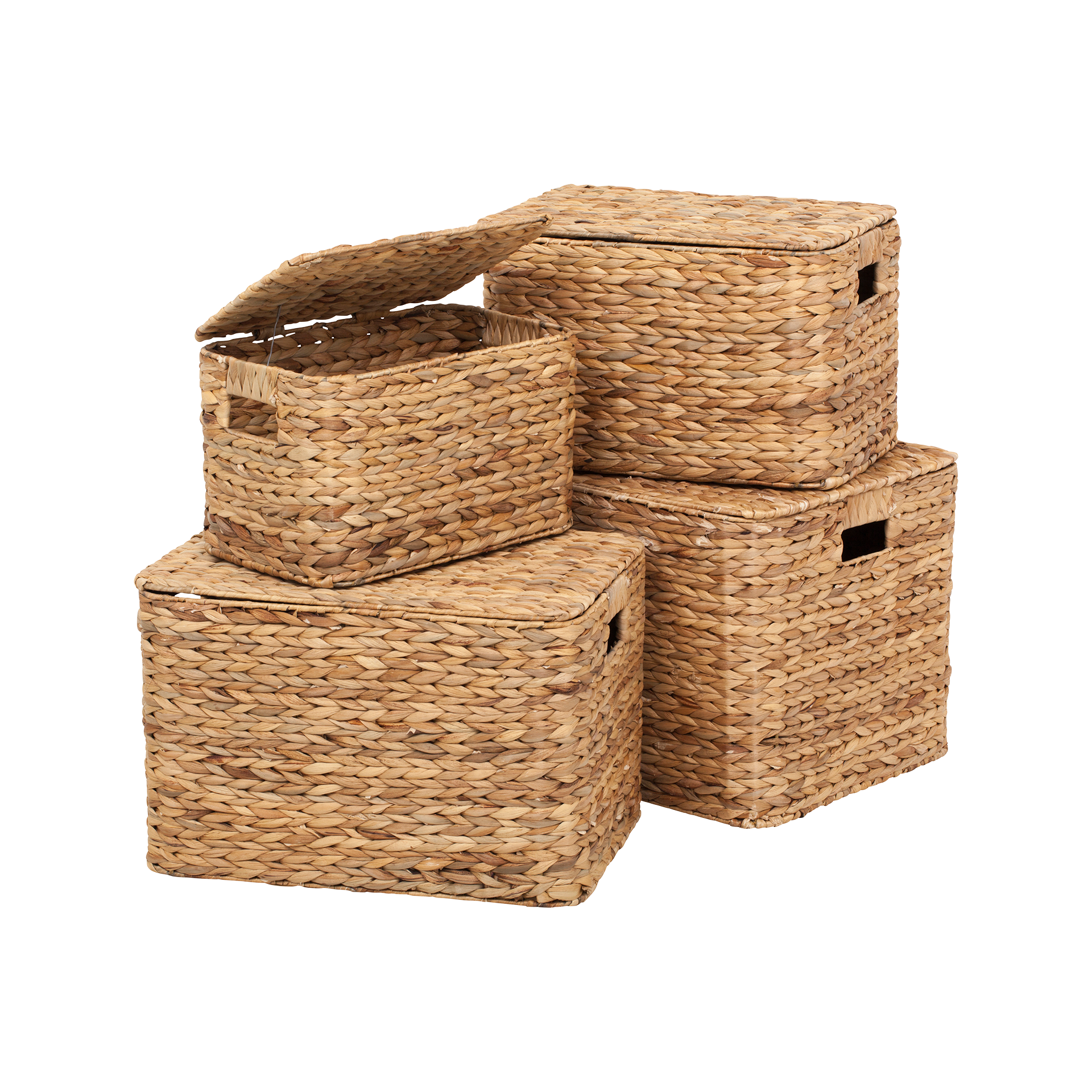 Trunk med lock Lily i vattenhyacint S/4