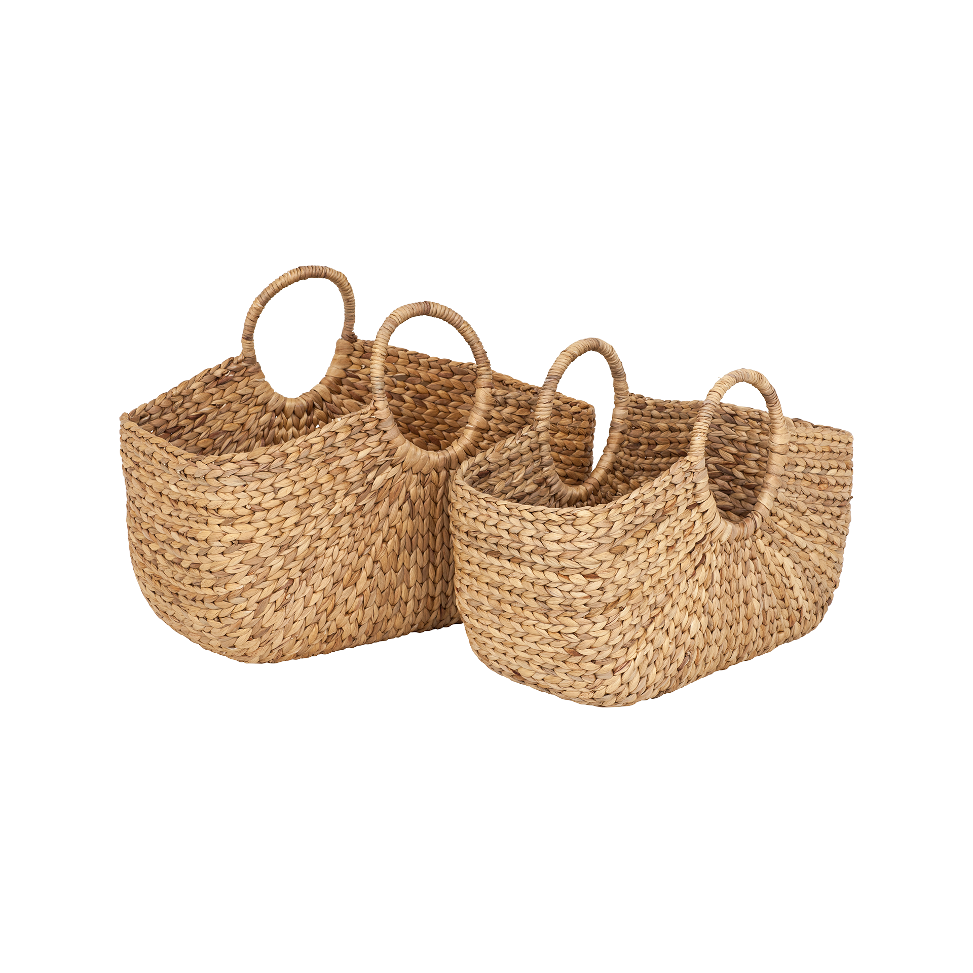 Rektangulär korg Lily i vattenhyacint S/2