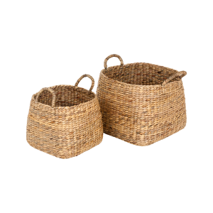 2st kvadratiska golvkorgar av vattenhyacinth