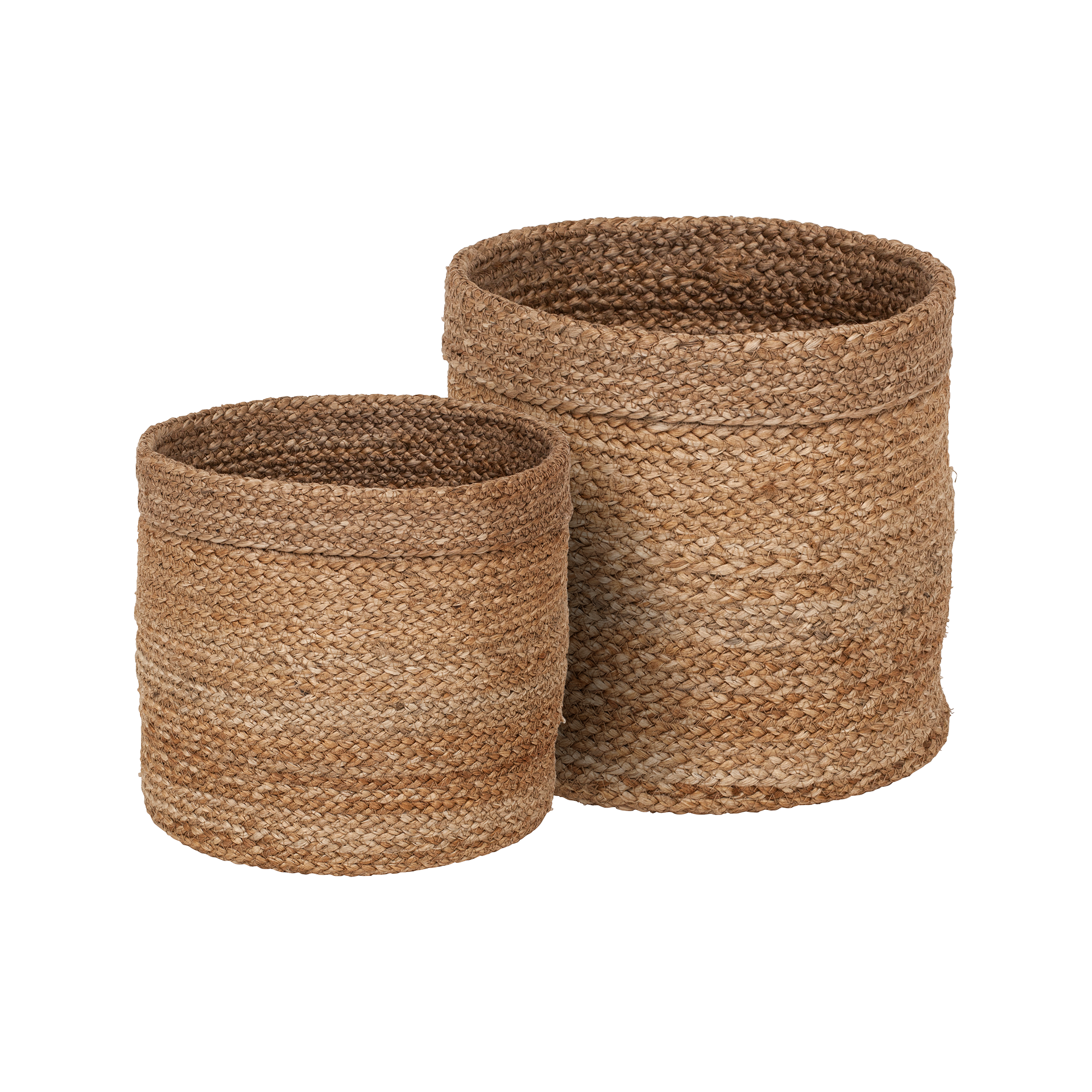 Stor rund korg i jute S/2