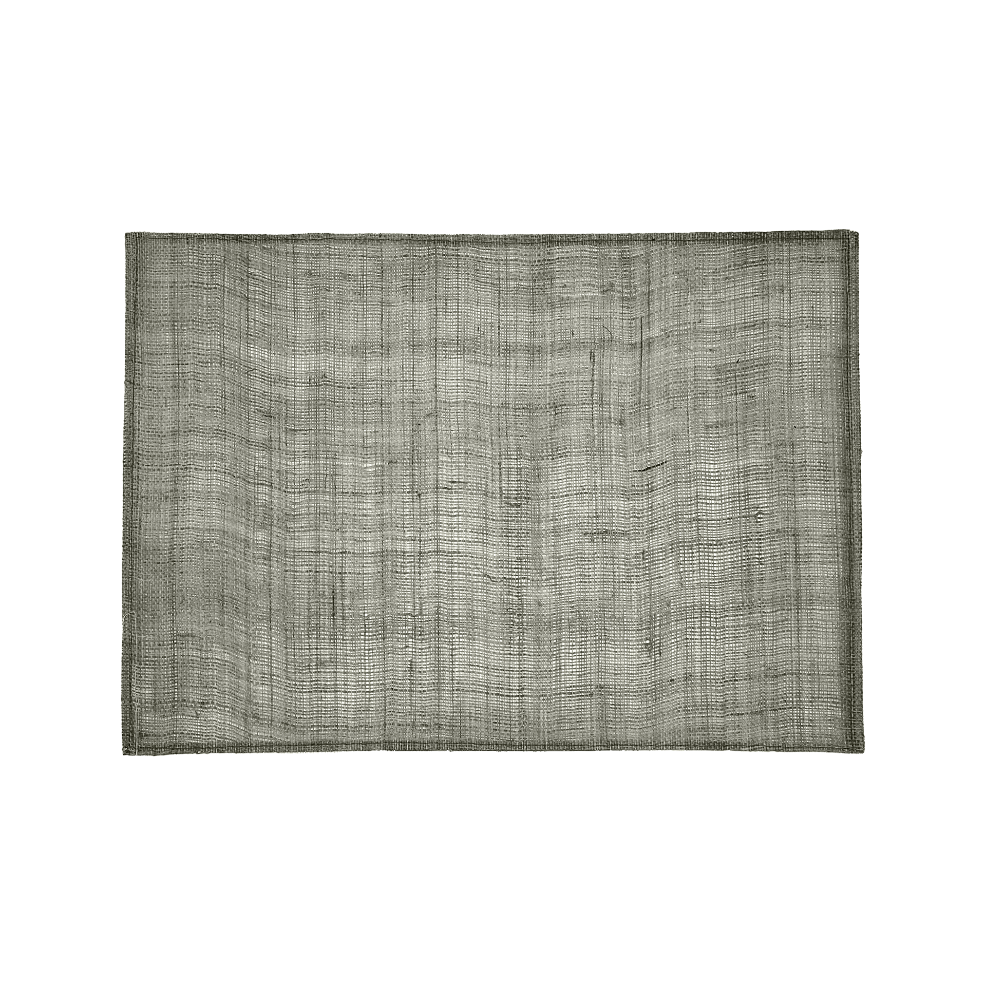 Blygrå rektangulär linnetablett Linnea