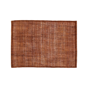 Konjaksfärgad rektangulär bordstablett av lin