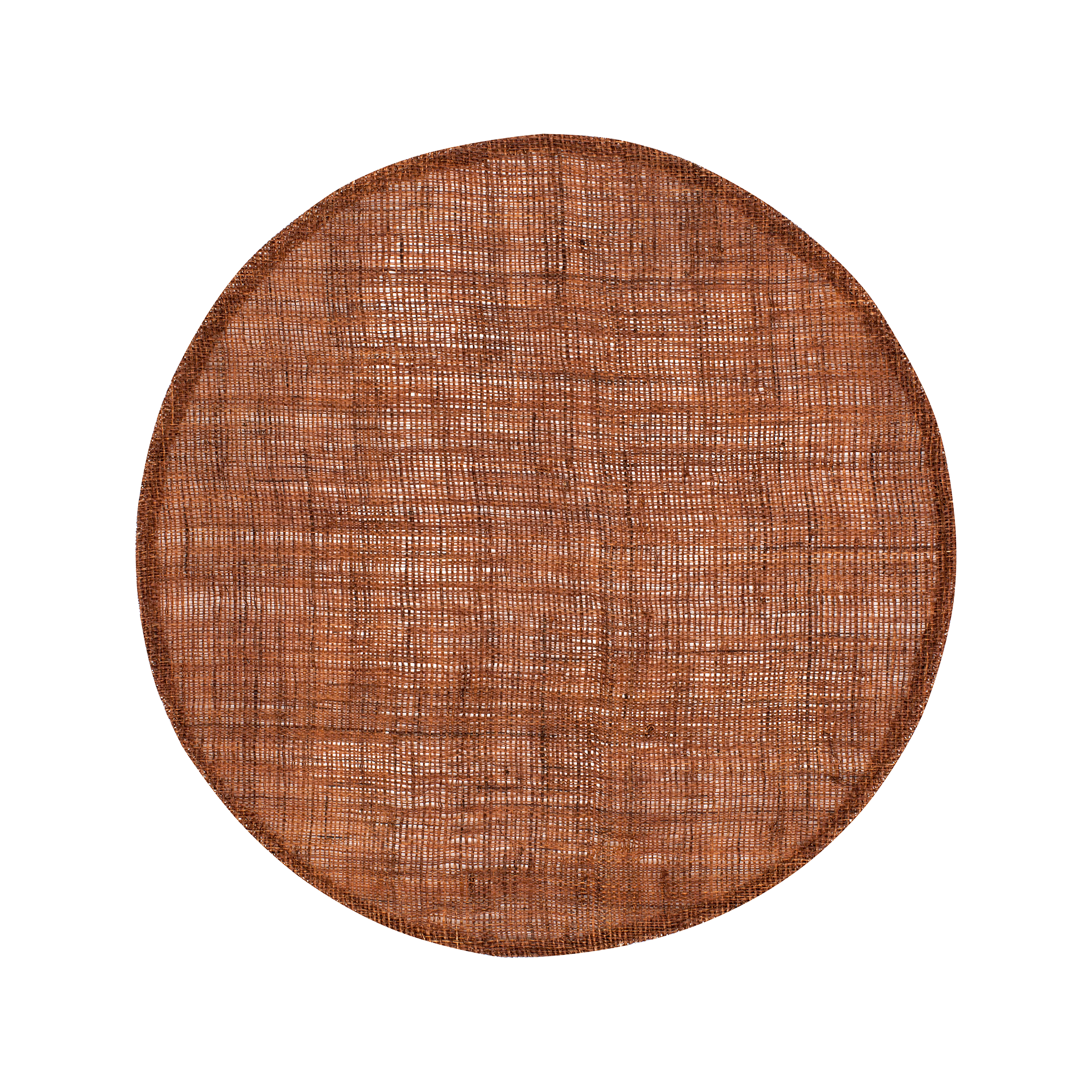 Placemat Linen cognac d38cmm