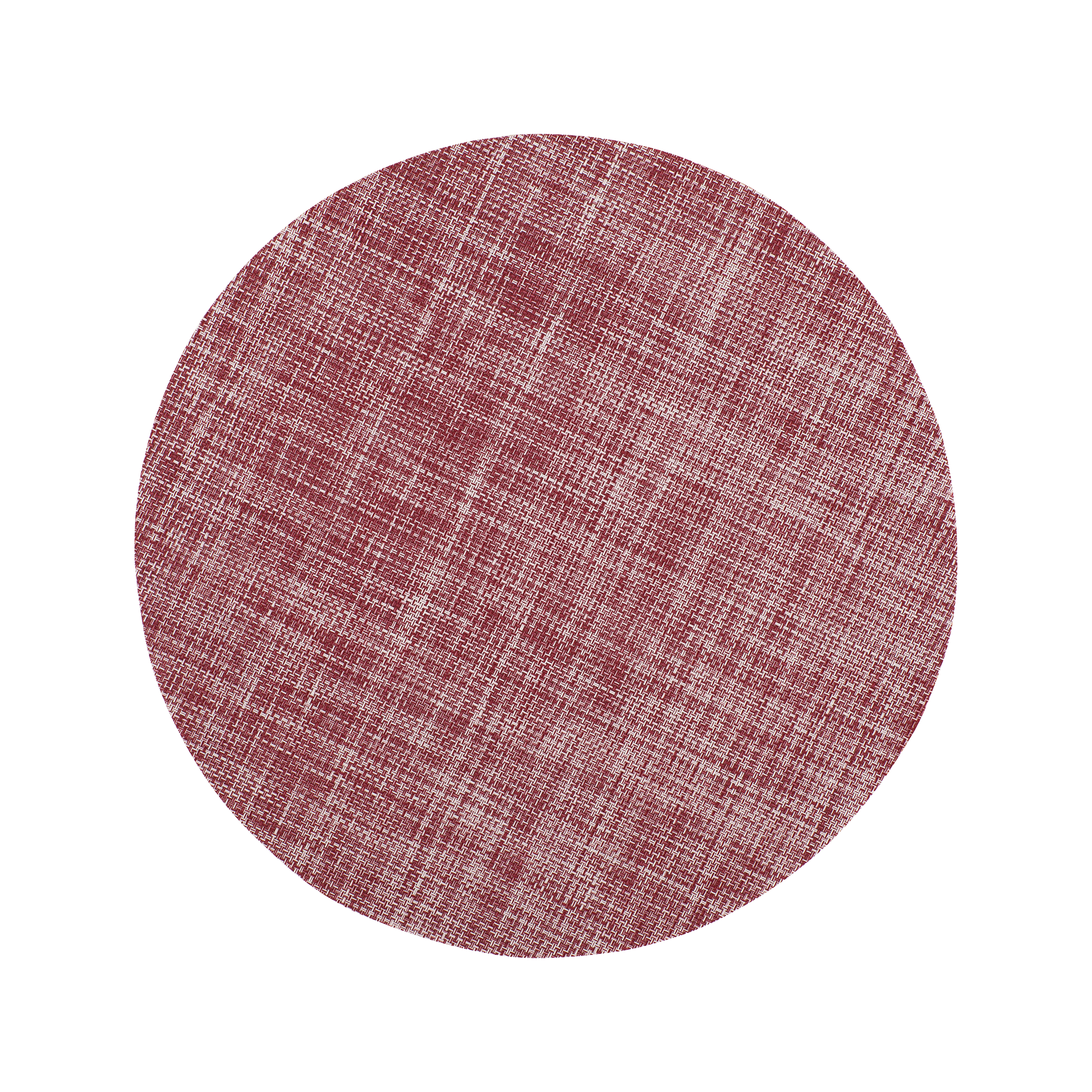 Röd rund bordstablett Sixten av syntet