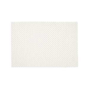 Vit rektangulär bordstablett av syntet