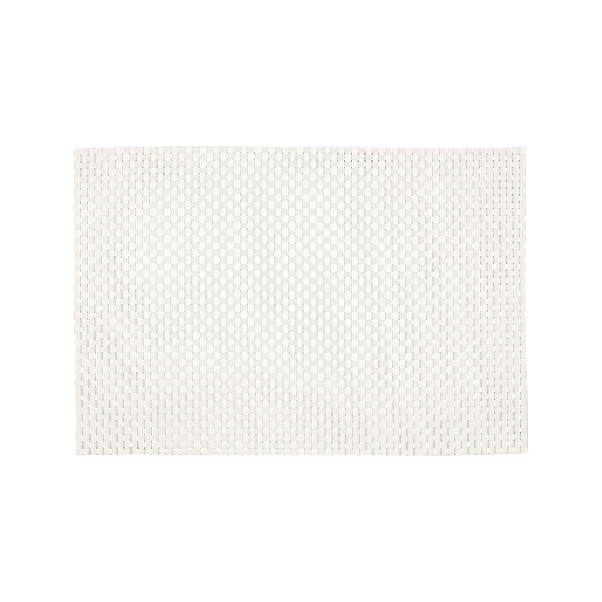 White rectangular synthetic placemat Sture