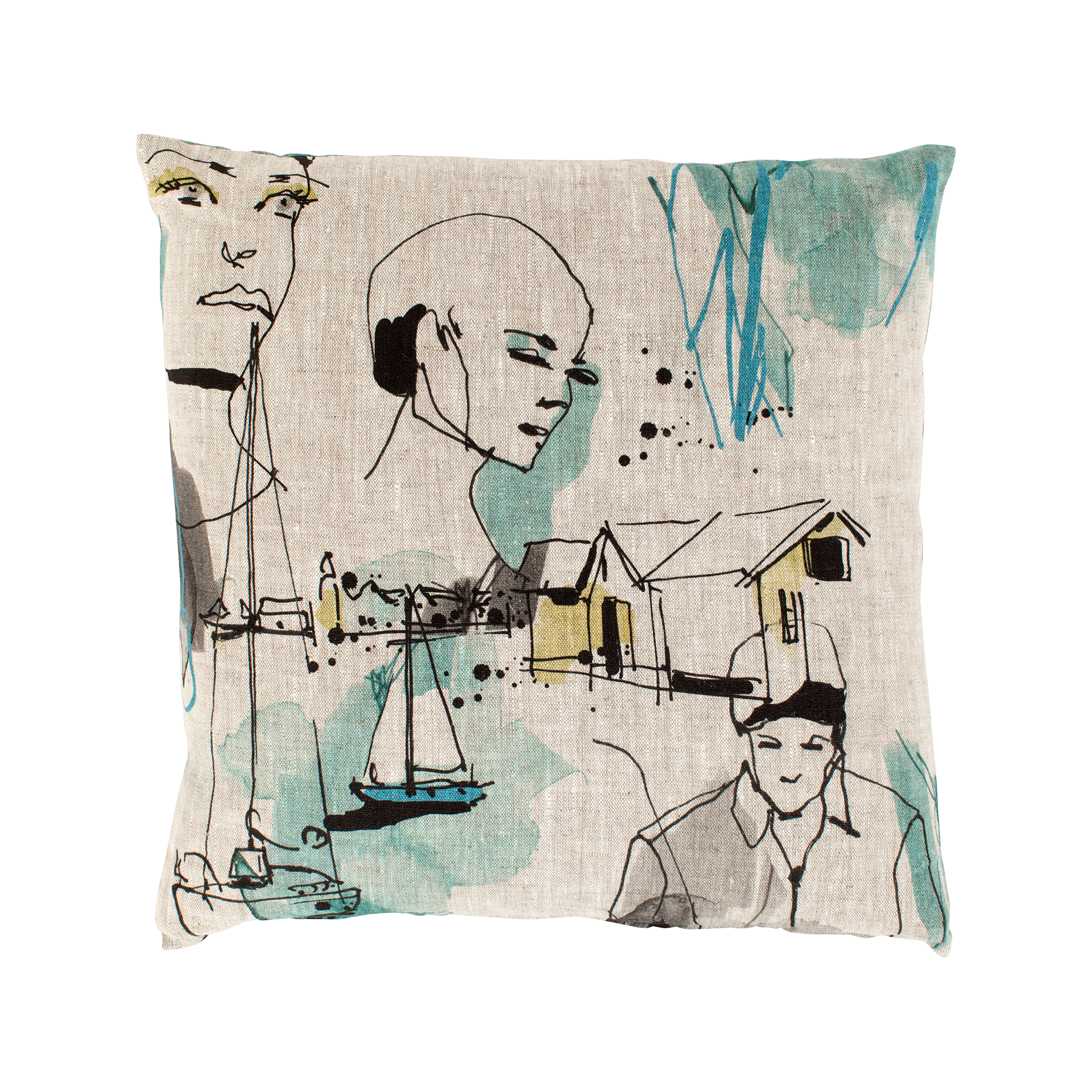 Kuddfodral Fashion drömliv av lin