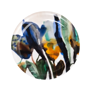 Glasunderlägg med motiv Flora