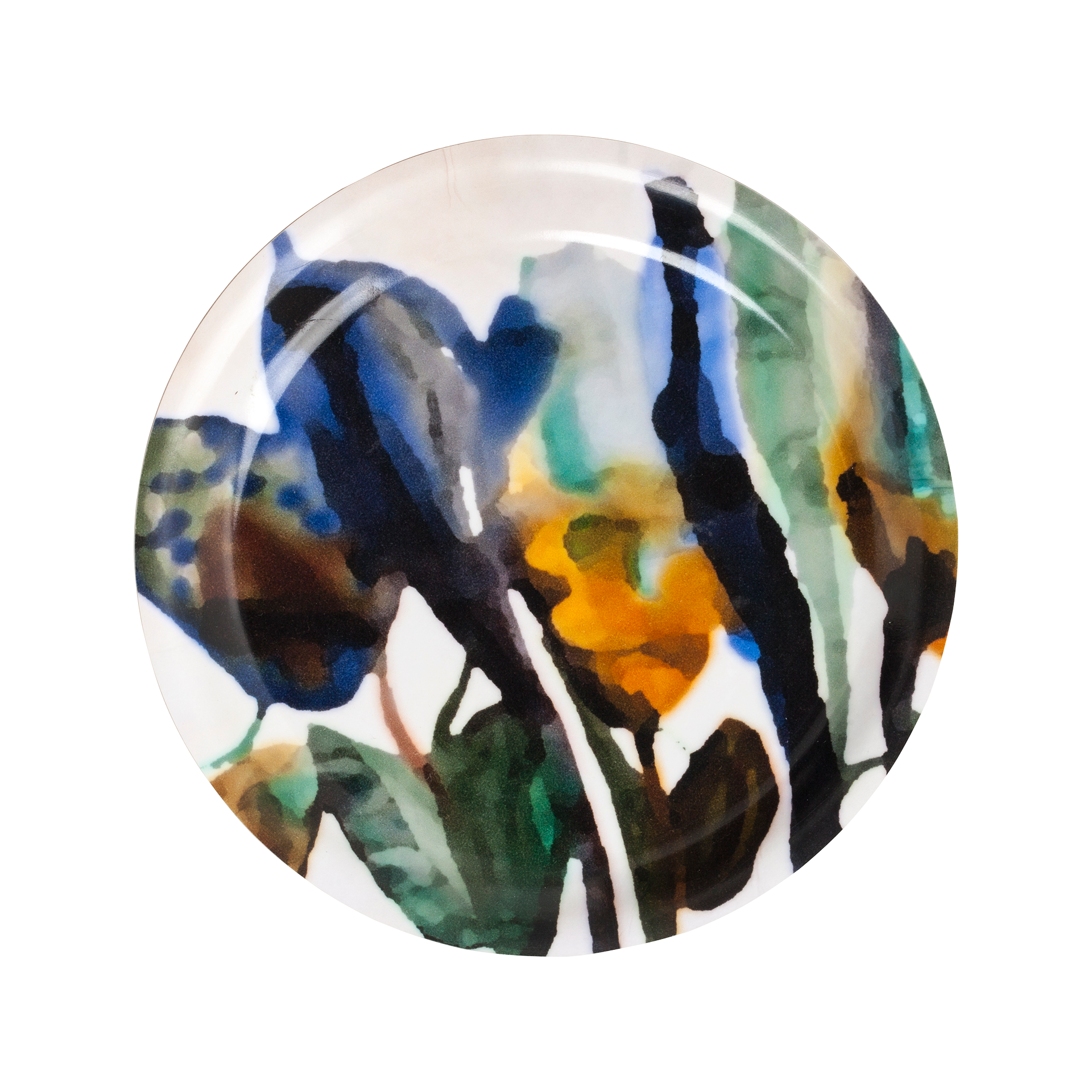 Coaster in birch veneer Flora