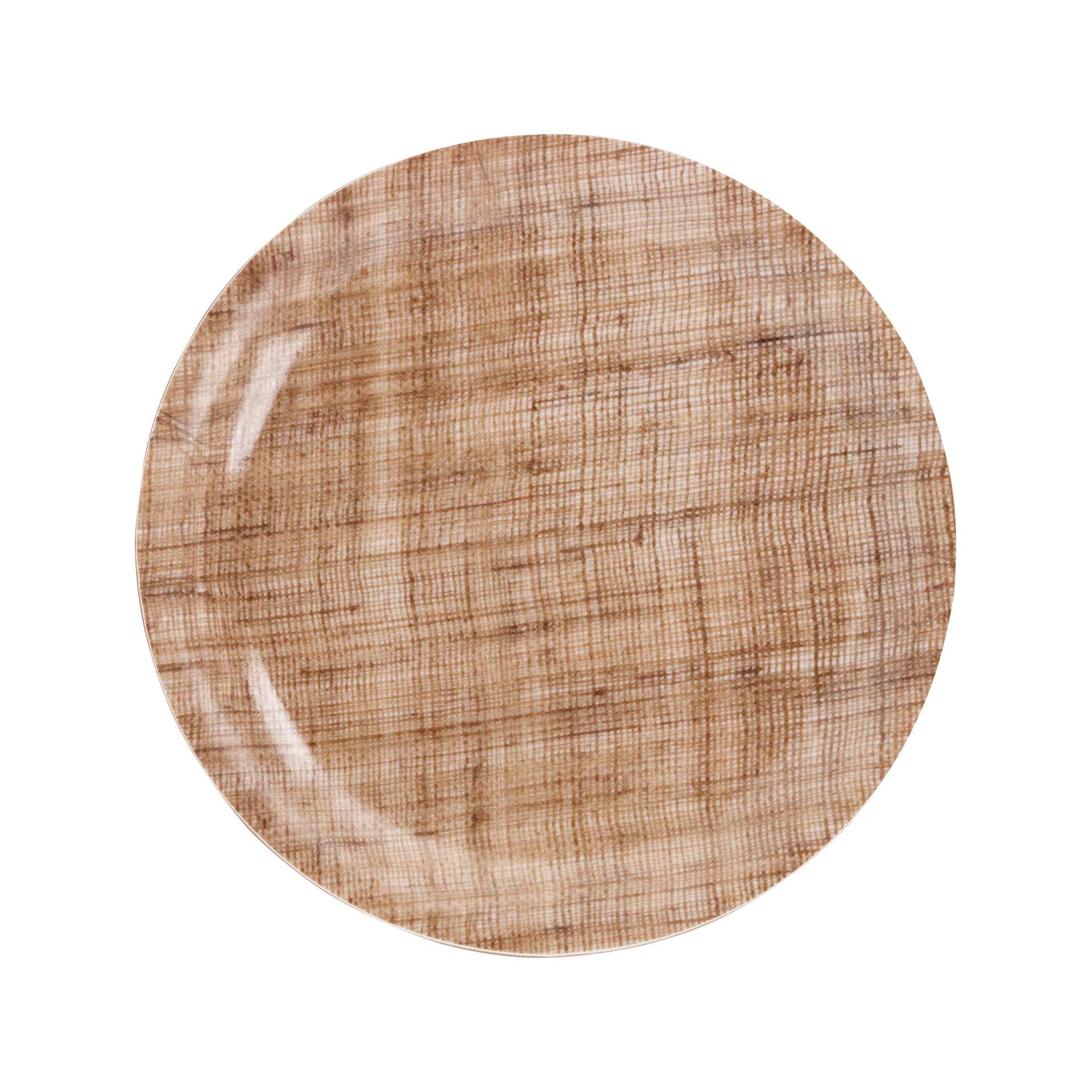 Kamelfärgad coaster Linen av björkfaner